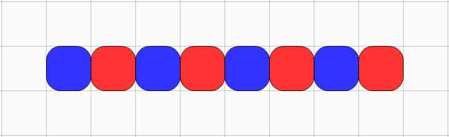 AB Pattern in Colour Tiles