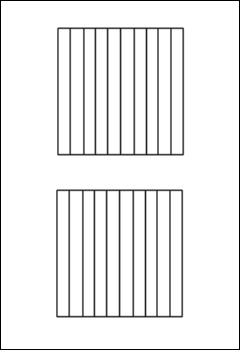 Blank tenths grid card