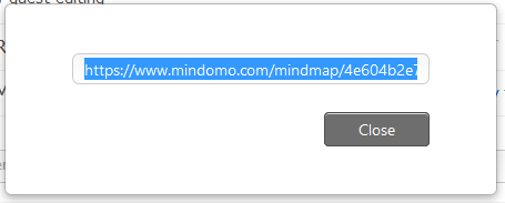 Mindomo URL textfield